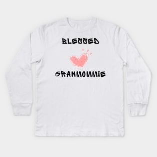 Blessed granmommie Kids Long Sleeve T-Shirt